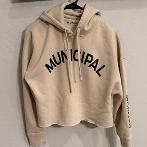 Municipal Cropped Hoodie